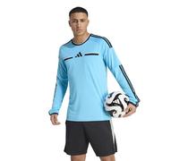 adidas Herren Referee 26 Jersey Long Sleeve, Bright Cyan/Black, L