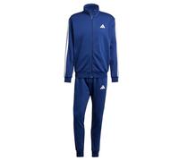 adidas Herren SPORTSWEAR BASIC 3 STRIPES FLEECE TRACKSUIT, Dark Blue, L