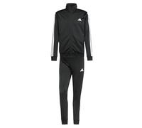 adidas Herren SPORTSWEAR BASIC 3 STRIPES TRICOT TRACKSUIT, Black, XL Long