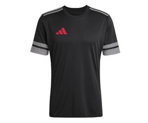 Adidas Herren SQUADRA25 Jersey Short Sleeve, Black/Team Grey Four/Pure Ruby, L
