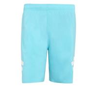 adidas Herren Stripes Swim Shorts 8 inch, Lucid Cyan/White, XXL