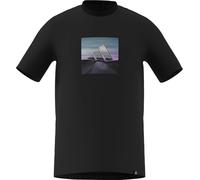adidas Herren Summer Heat Graphic T-Shirt, Black, S