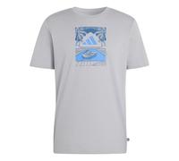 adidas Herren Summer Slides Relax Graphic T-Shirt, Halo Silver, XL