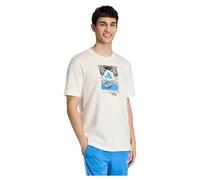 adidas Herren Summer Slides Relax Graphic T-Shirt, Off White, 4XL