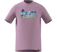 adidas Herren Summer Sunset Graphic T-Shirt, True Pink, XS
