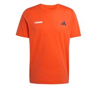 adidas Herren Tennis Hot Egg Graphic T-Shirt, Pure Orange, L