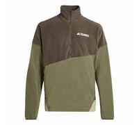 adidas Herren Terrex Multi Climawarm Fleece Anorak, Shadow Olive/Olive strata, L