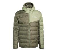 adidas Herren Terrex Multi Light Down CLIMAWARM Hooded Jacket, olive strata/tent green, 3XL