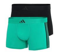 adidas Herren Unterwäsche Boxershorts 2er Pack-Low Rise Trunk (2pk) -Active Flex Cotton 3 Stripes Caleçon Boxeur, Assorted_4am008, S Hommes