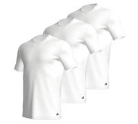 Adidas Lot de 12 t-shirts à col rond en coton pour homme, Blanc., M