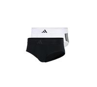 adidas Herren Unterwäsche Slip 2er Pack-Low Rise Brief (2pk) -Active Flex Cotton 3 Stripes sous-vêtement, Noir/Blanc 4am007, M Hommes