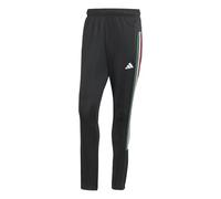 adidas Herren Workout Essentials All-Set 3-Stripes Knit Pant, Black/Team Dark Green/White/Better Scarlet, S