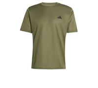 adidas Herren Workout Essentials Base 3-Stripes T-Shirt, Olive strata/Black, XL