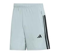 adidas Herren Workout Essentials Base 3 Stripes Woven Short, Wonder Sage/Black, S 7 inch