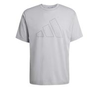 adidas Herren Workout Essentials FEELREADY Logo T-Shirt, Halo Silver, L