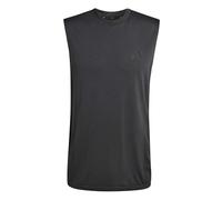 adidas Herren Workout Essentials Seamless Sleeveless T, Black Melange, M Tall