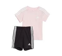 Adidas HF1906 I 3S Sport Set Baby Set Unisex Baby Top:Clear Pink/White Bottom:Black/White 1824