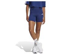 Adidas Legging court Essentials 3 Stripes - Biker taille haute - Bleu L Femme