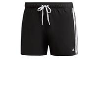 adidas Homme 3-Stripes CLX Very-Short-Length Swim Shorts, Black / White, M