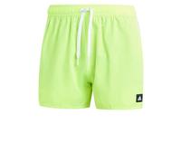 adidas Homme 3-Stripes CLX Very-Short-Length Swim Shorts, Lucid Lemon/White, L