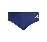 Adidas Performance – Maillot de bain de sport 3 bandes – Bleu foncé/blanc – Taille S