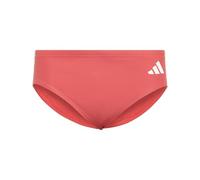 adidas Homme 3 Stripes Swim Trunks, Semi Lucid Red/White, 36