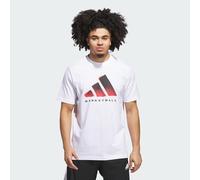 Adidas Homme Adidas Basketball Graphic T-Shirt, White, S