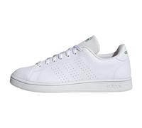 adidas Homme Advantage Base Court Lifestyle Shoes Chaussures, Cloud White/Cloud White/Green, 46 EU