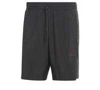 adidas Homme AEROREADY Essentials Chelsea 3-Stripes Shorts, Black/Olive Strata, S