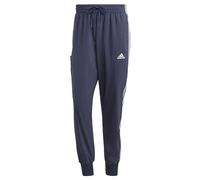 adidas Homme AEROREADY Essentials Tapered Cuff Woven 3-Stripes Pants, Legend Ink/White, S