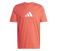 adidas Homme AEROREADY Padel Category Graphic Tee, Semi Lucid Red, M