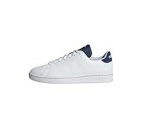 adidas Homme Avantage : Chaussures, Ftwwht/Ftwwht/Bleu foncé, 45 1/3 EU