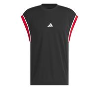 adidas Homme Basketball All World Sleeveless Tank, Black/Red, M