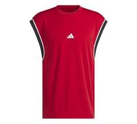 adidas Homme Basketball All World Sleeveless Tank, Team Power Red 2 / Black, M