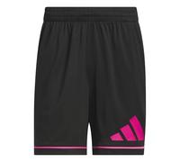 adidas Homme Basketball Badge of Sport Short, Black/Shock Pink, S 7 inch