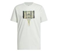 Adidas Homme Basketball Gallery Graphic T-Shirt, Linen Green, XL