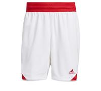 adidas Homme Basketball Icon Squad Short Aeroready, White/Team Power Red, XL