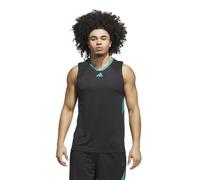 adidas Homme Basketball Legends Tank, Black/Pure Teal, M
