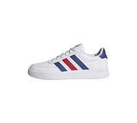 adidas Homme Breaknet 2.0 Shoes, White/Lucid Blue/Better Scarlet, 41 1/3 EU