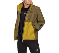 adidas Homme BSC 3-Stripes RAIN.RDY Jacket, Green Oxide, XS