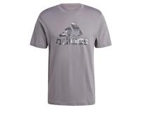 adidas Homme Camo BOS Graphic Tee, Grey Four, S Tall
