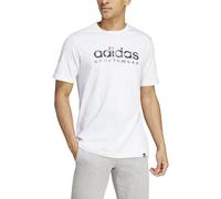 adidas Homme Camo Linear Graphic Tee, White/Grey, S