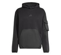 adidas Homme City Tech Utility Fleece Hoodie Sweatshirt, Black, S