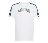 adidas Homme Codes Collegiate Linear Graphic T-Shirt, White, M