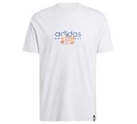 Adidas Homme Codes Linear Graphic Tee, Light Grey Heather, L