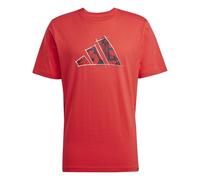 adidas Homme Codes Photoreal Logo Graphic T-Shirt, Pure Ruby, 3XL