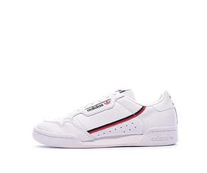 adidas Homme Continental 80' Sneaker Basse, Blanc Ftwbla Escarl Maruni 000, 39 1/3 EU