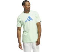 adidas Homme Court Therapy Graphic Tee, Semi Green Spark, L