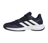 Adidas Homme CourtJam Control Tennis Shoes, Navy Blue/Cloud White/Cloud White, 44 EU