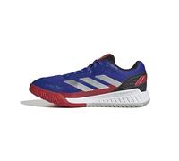 adidas Homme Courtquick Mens Padel Shoes Chaussures, Lucid Blue/Silver Metallic/Lucid Red, 44 EU
